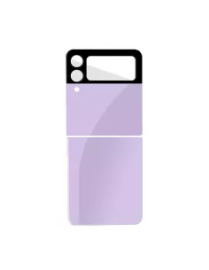 Samsung Galaxy Z Flip 3 Protection arrière en verre trempé - Mauve ... 2