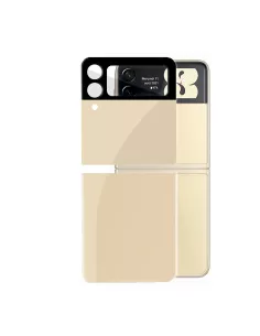 Samsung Galaxy Z Flip 3 Protection arrière en verre trempé - Gold |...