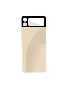 Samsung Galaxy Z Flip 3 Protection arrière en verre trempé - Gold |... 2