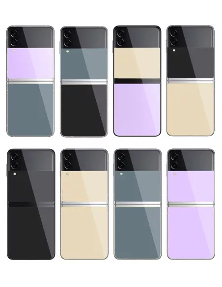 Samsung Galaxy Z Flip 3 Protection arrière en verre trempé - Noire ...