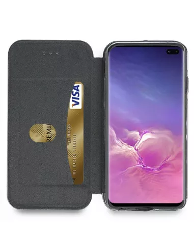 Galaxy S10+ Etui Cuir Folio CLAM | Ibroz