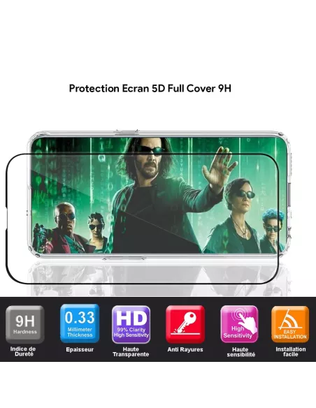 Oppo Reno 6 Pro Pack Shockproof Case + 9H Tempered Glass - Transparent...