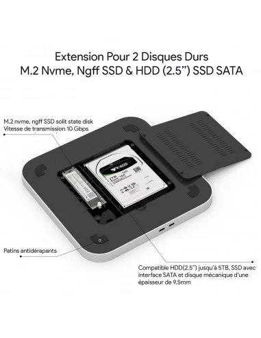 Dock HUB MC25 PRO Memory Extension SATA SSD / HDD 2.5'' / SSD M2 e