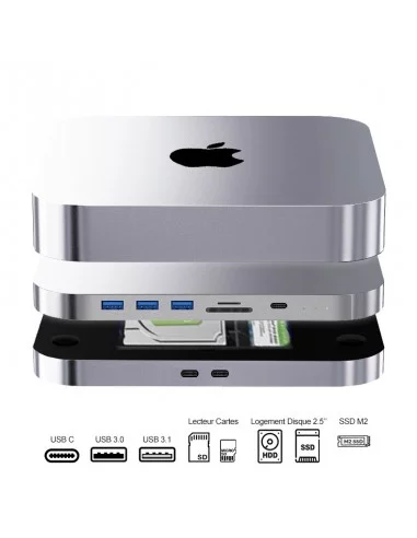Adaptateur USB C HUB pour MacBook Air 2020 2019 2018 13 15 16, USB-C  Accessoires Compatible avec MacBook Pro avec 3 Ports USB 3.0, Lecteur de  Carte TF/SD, Thunderbolt 3 Power Delivery : : Informatique