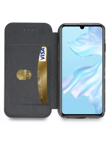 Huawei P30 Lite Etui folio cuir CLAM | Ibroz