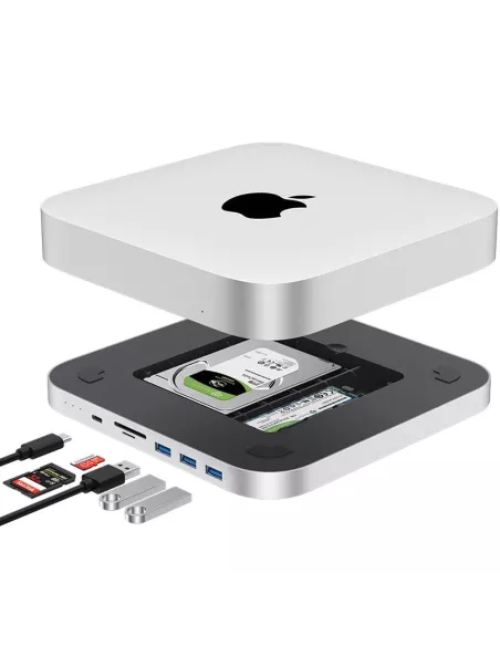 Dock HUB Mac Mini MC25 Pro DP - Extension Mémoire 8 en 1 - SATA SSD...