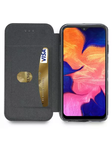 Samsung Galaxy A10 Leather Case Folio CLAM | Ibroz