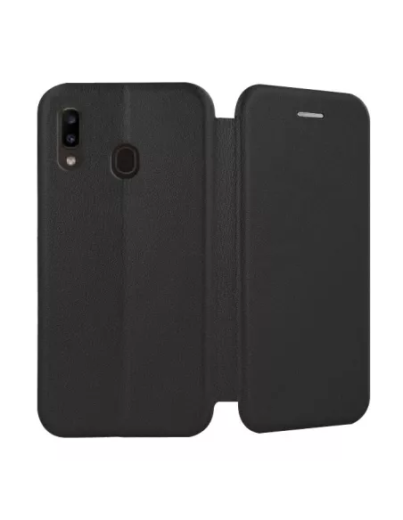 Samsung Galaxy A20e Leather Case Folio CLAM | Ibroz