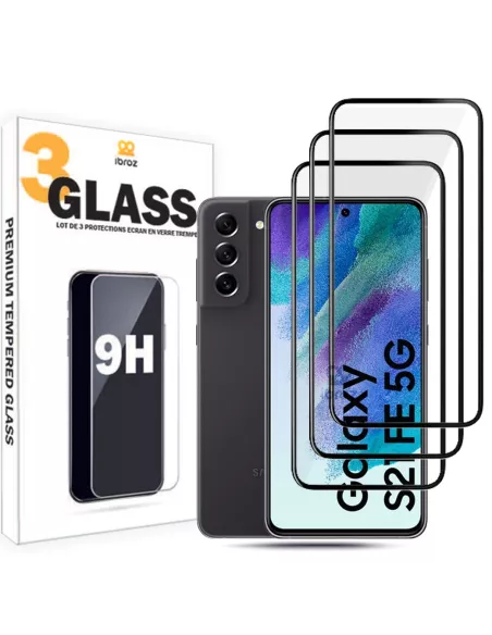 Set of 3 edge-to-edge screen protectors for Samsung Galaxy S21 FE e...