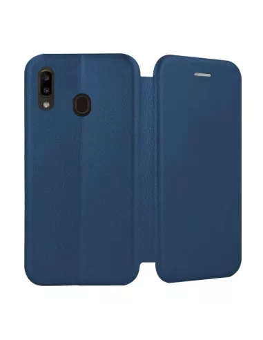 Samsung Galaxy A20e Leather Case Folio CLAM | Ibroz