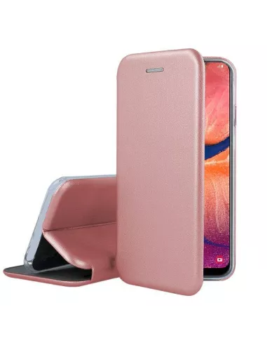 Samsung Galaxy A20e Leather Case Folio CLAM | Ibroz