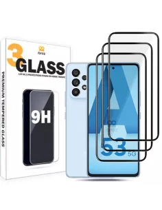 Set of 3 edge-to-edge screen protectors for Samsung Galaxy A53 in v...