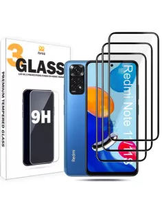 Set of 3 edge-to-edge screen protectors for Xiaomi Redmi Note 11/11...