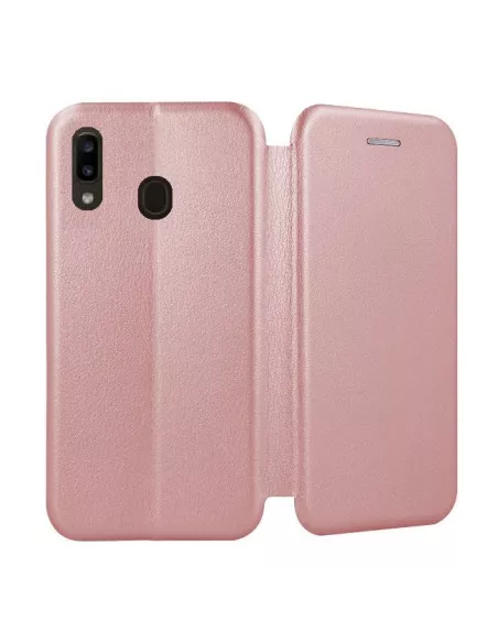 Samsung Galaxy A20e Leather Case Folio CLAM | Ibroz