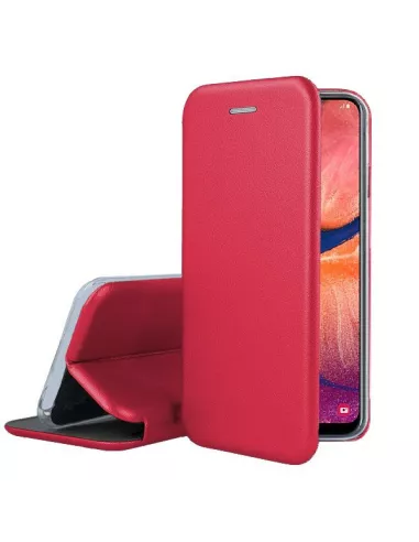 Samsung Galaxy A20e Leather Case Folio CLAM | Ibroz
