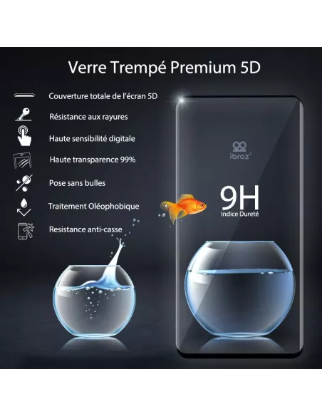 Lot de 3 Protections écran bord à bord pour Oppo Find X5 en verre t...