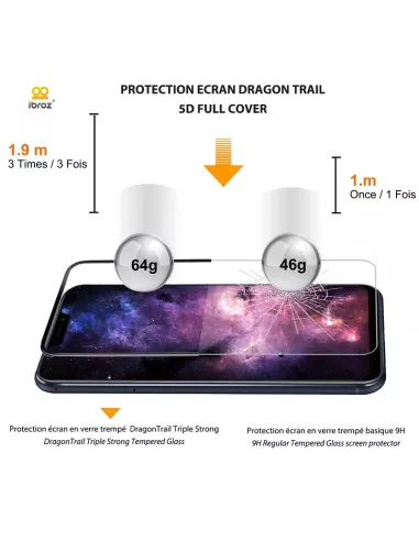 Lot de 3 Protections écran bord à bord pour Oppo Find X5 Pro en ver...