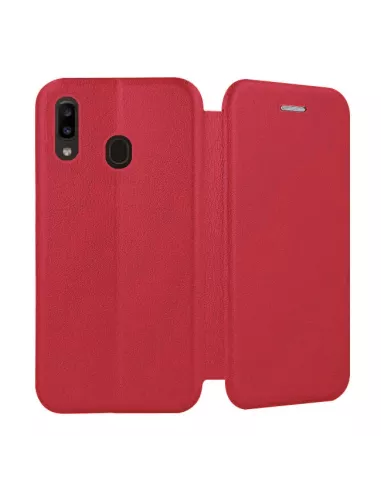 Samsung Galaxy A20e Leather Case Folio CLAM | Ibroz
