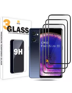 Set of 3 edge-to-edge screen protectors for Oppo Find X5 Lite in...