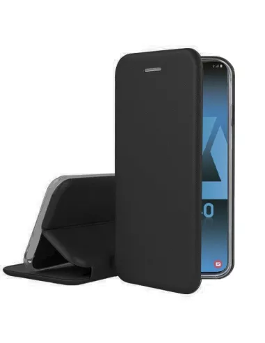 Samsung Galaxy A40 Leather Case Folio CLAM | Ibroz