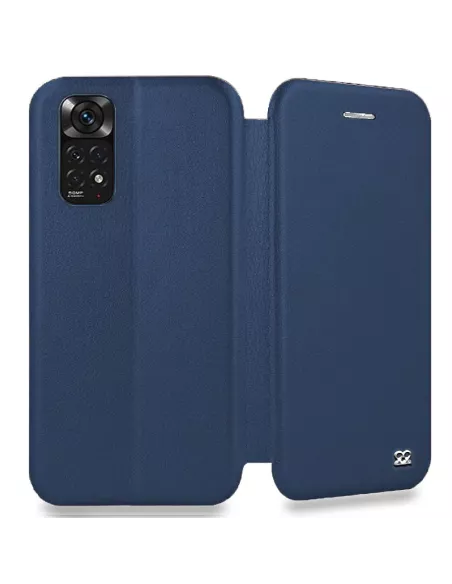 Xiaomi Redmi Note 11-11s Etui Cuir Folio Clam - Bleu | Ibroz