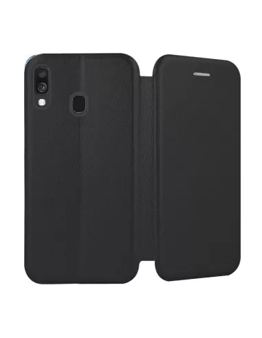 Samsung Galaxy A40 Leather Case Folio CLAM | Ibroz