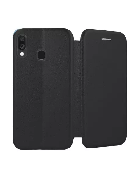 Samsung Galaxy A40 Leather Case Folio CLAM | Ibroz