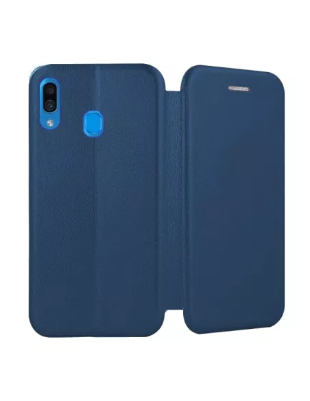 Samsung Galaxy A40 Leather Case Folio CLAM | Ibroz