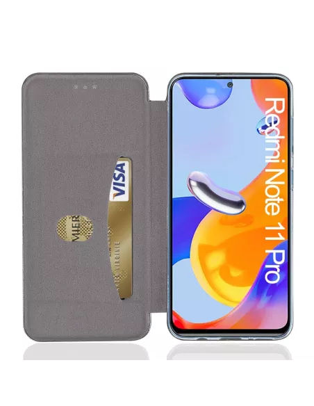 Xiaomi Redmi Note 11 Pro Leather Case Folio Clam - Cosmos Blue | Ibroz