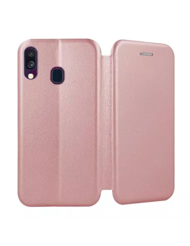 Samsung Galaxy A40 Leather Case Folio CLAM | Ibroz