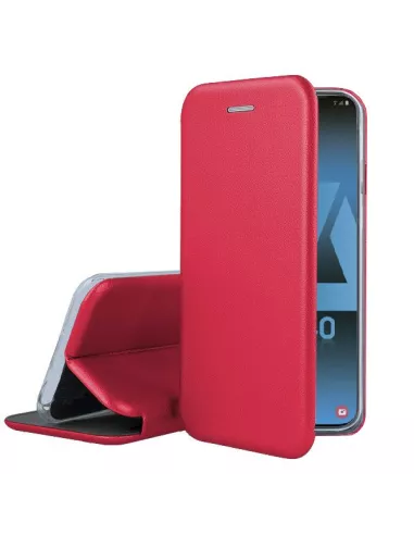 Samsung Galaxy A40 Leather Case Folio CLAM | Ibroz