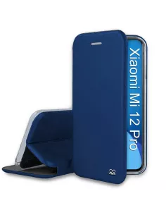 Xiaomi 12 Pro Folio Clam Leather Case - Cosmos Blue | Ibroz