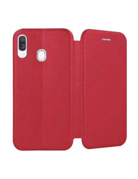 Samsung Galaxy A40 Leather Case Folio CLAM | Ibroz