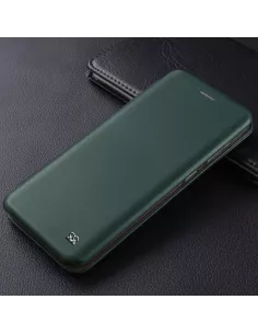 Xiaomi 12 Pro Folio Clam Leather Case - Sequoia Green | Ibroz 2