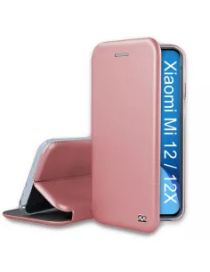 Xiaomi 12-12x Etui Cuir Folio Clam - Rose gold | Ibroz