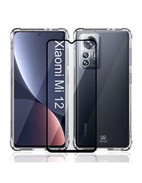 Xiaomi 12-12x Pack Coque antichocs + Protection Ecran 9H - Transpar...