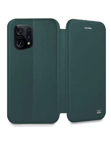 Oppo Find X5 Leather Case Folio Clam - Sequoia Green | Ibroz