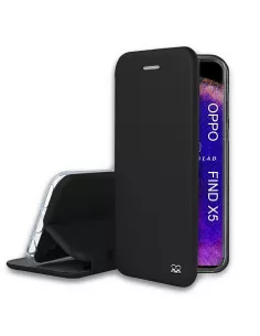 Oppo Find X5 Etui Cuir Folio Clam - Noir | Ibroz