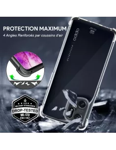 Oppo Find X5 Pro Shockproof Case + 9H Screen Protector Pack - Transp... 2