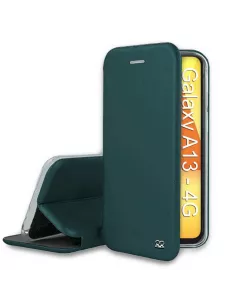 Samsung Galaxy A13 (4G) Leather Case Folio Clam - Sequoia Green | Ibroz