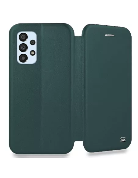 Samsung Galaxy A13 (4G) Leather Case Folio Clam - Sequoia Green | Ibroz