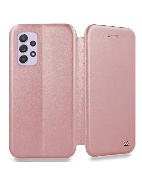 Samsung Galaxy A13 (4G) Leather Case Folio Clam - Pink gold | Ibroz