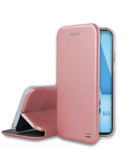 Samsung Galaxy A53 Etui Cuir Folio Clam - Rose gold | Ibroz