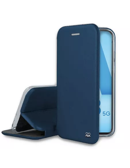 Samsung Galaxy A53 Leather Case Folio Clam - Cosmos Blue | Ibroz