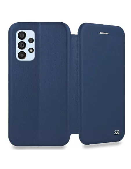 Samsung Galaxy A53 Etui Cuir Folio Clam - Bleu cosmos | Ibroz