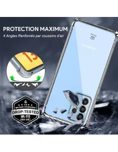 Samsung Galaxy A13 (4G) Pack Coque Antichoc + Protection Ecran 9H -... 2