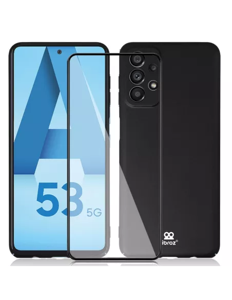 Samsung Galaxy A53 Coque ABS Ultra Fine + Protection Ecran (5D) - 9...
