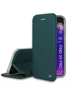 Oppo Find X5 Pro Etui Cuir Folio Clam - Vert Sequoia | Ibroz