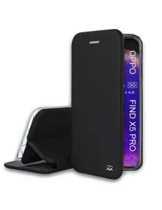Oppo Find X5 Pro Etui Cuir Folio Clam - Noir | Ibroz