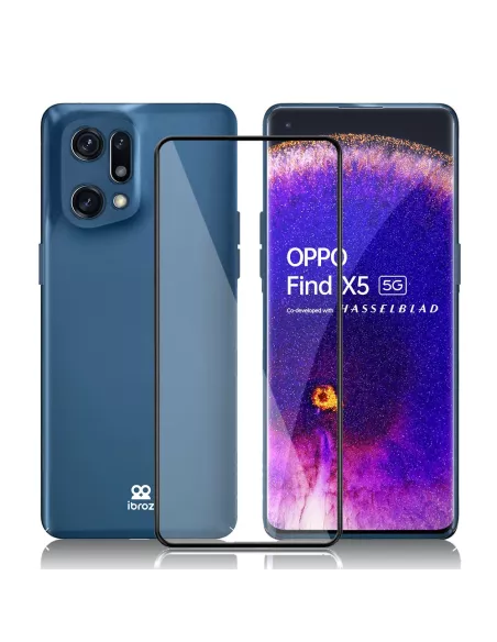 Oppo Find X5 Coque ABS Ultra Fine + Protection Ecran (5D) - 9H - Bl...